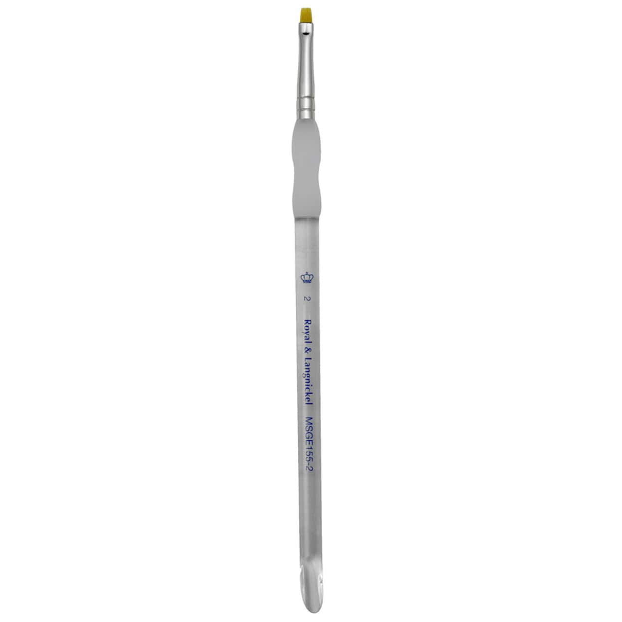 12 Pack: Royal & Langnickel® Soft-Grip™ Golden Taklon Short Handle Short Shader Brush